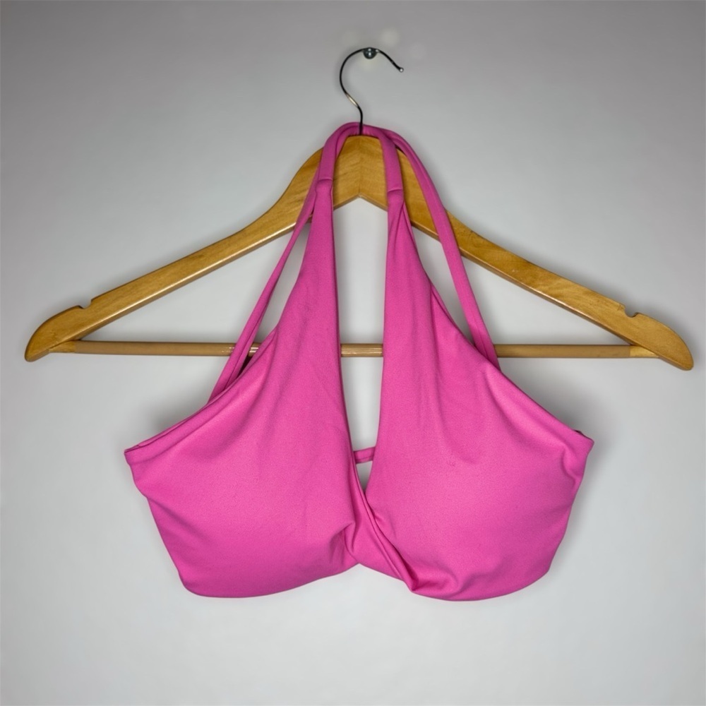 Pink Halter Swim  Bralette